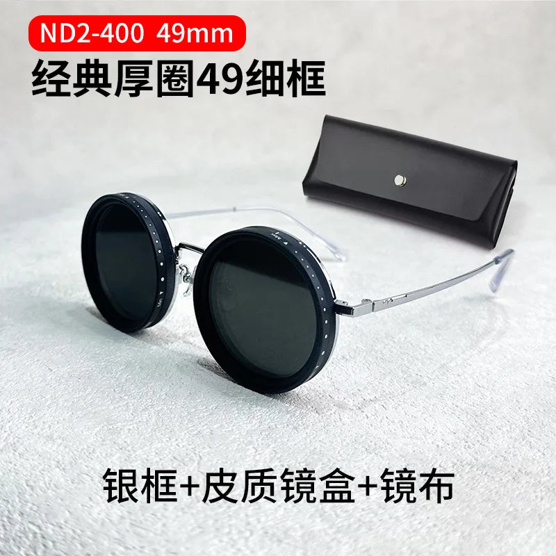 9-Level ND2-400 Adjustable Dimming Polarized Fishing Sunglasses β UV Protection | With Glasses Case