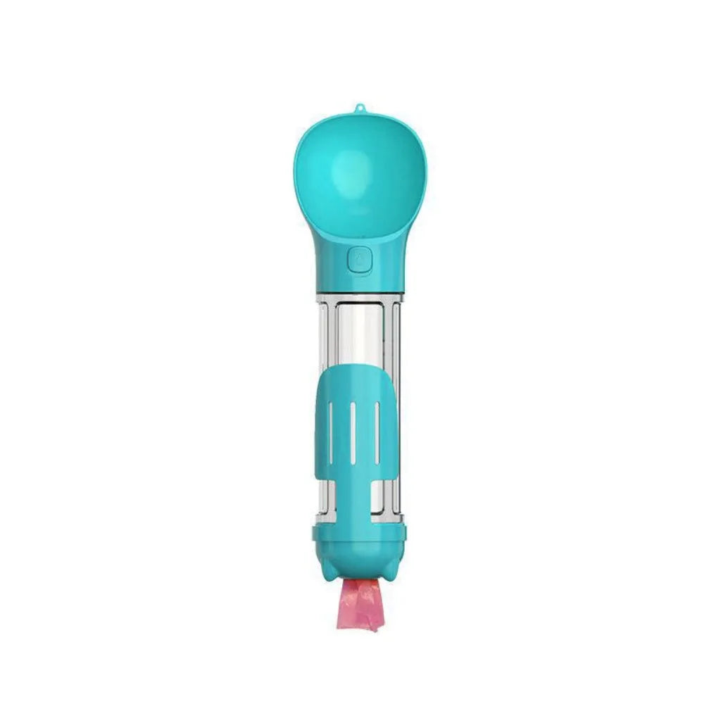 3-in-1 Pet Water & Food Dispenser (300ml/500ml) with Trash Bag Holder & Cleaning Shovel Perfect for walks, travel, and outdoor adventures with your pet.