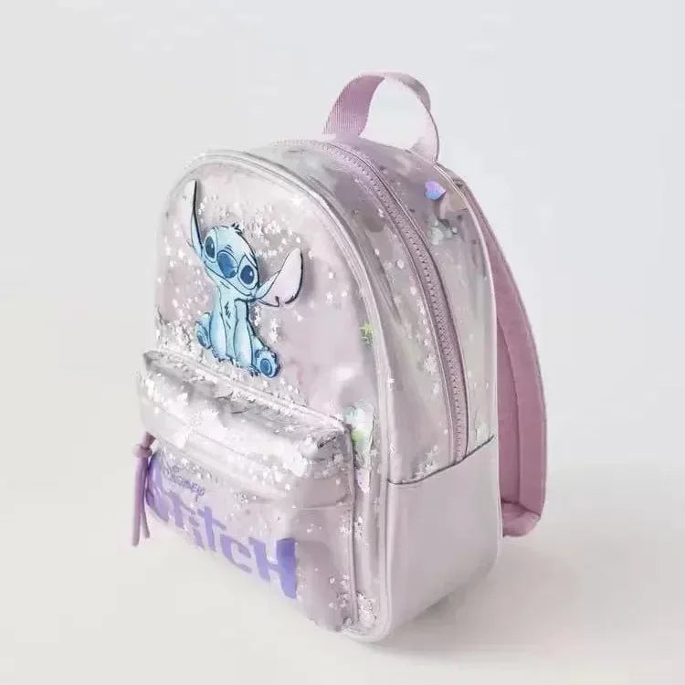 2025 New Disney Stitch Cartoon Sequin Trendy Fashion Boys and Girls Backpack Multifunctional Kindergarten School Bag