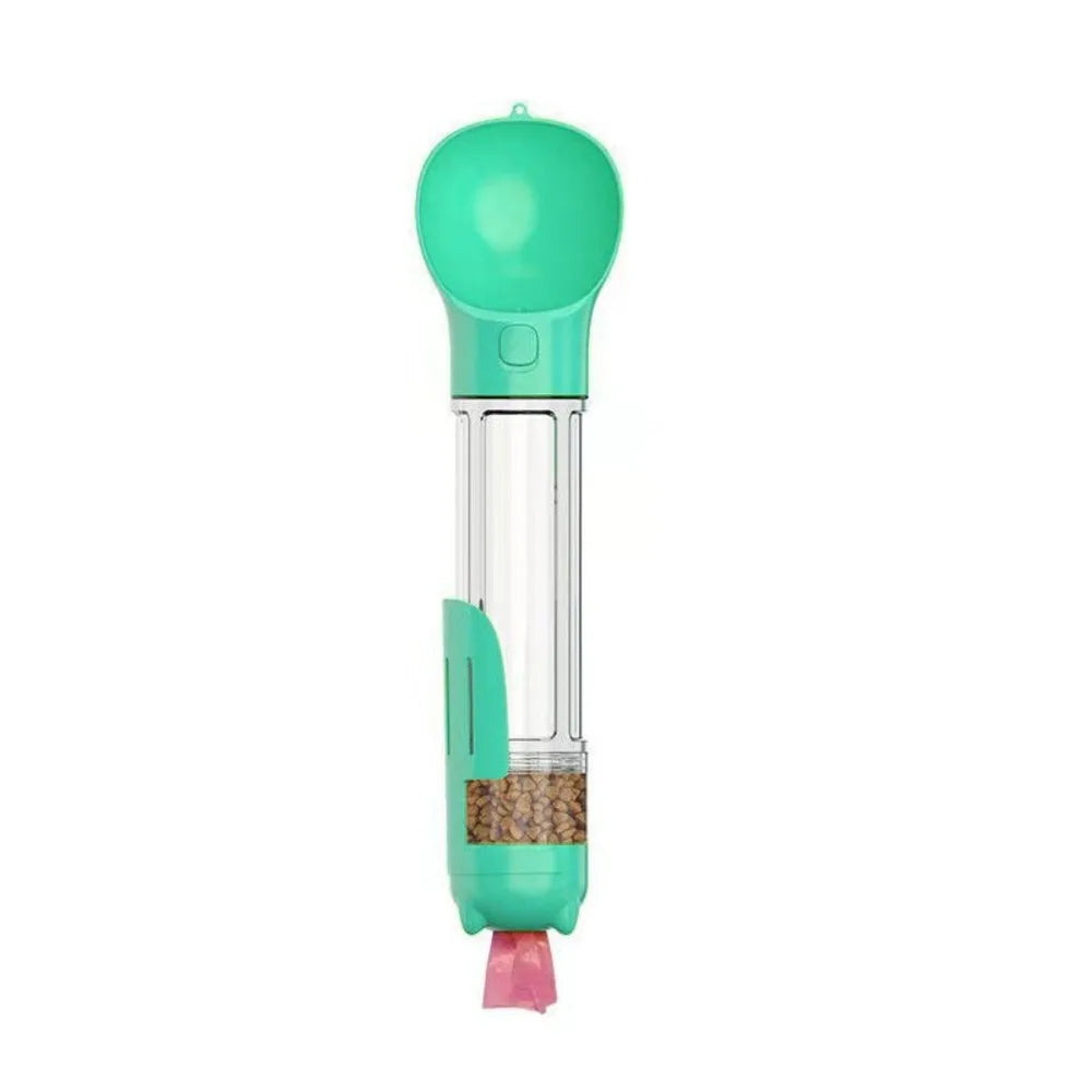 3-in-1 Pet Water & Food Dispenser (300ml/500ml) with Trash Bag Holder & Cleaning Shovel Perfect for walks, travel, and outdoor adventures with your pet.