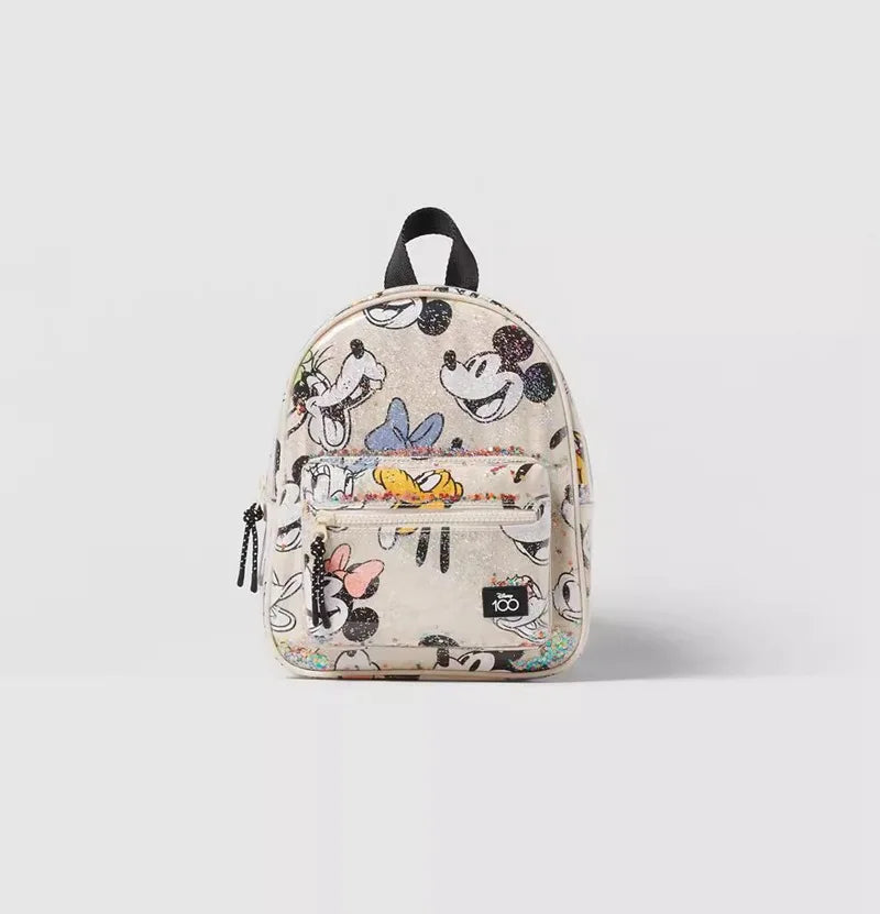27X21X10 cm Disney cartoon Mickey Mouse  New Kids Backpack Mini Minnie Schoolbag  Girls and Boys  Cute Shoulder Bag