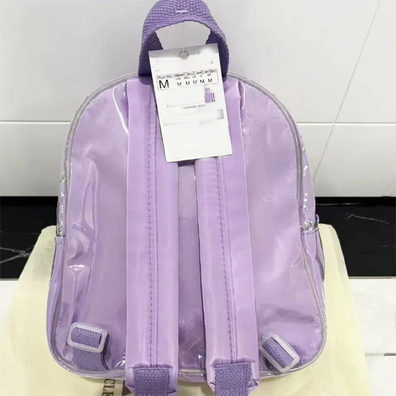 2025 New Disney Stitch Cartoon Sequin Trendy Fashion Boys and Girls Backpack Multifunctional Kindergarten School Bag