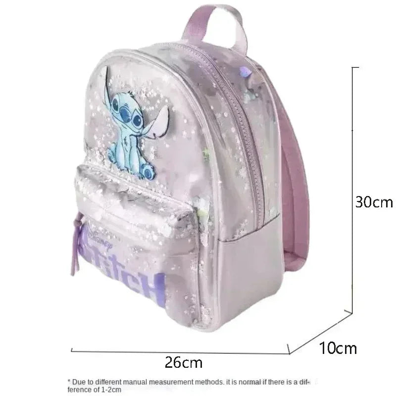 2025 New Disney Stitch Cartoon Sequin Trendy Fashion Boys and Girls Backpack Multifunctional Kindergarten School Bag