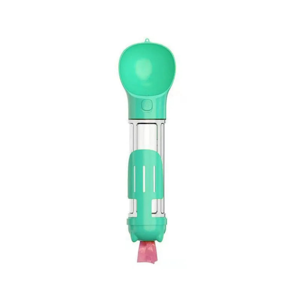 3-in-1 Pet Water & Food Dispenser (300ml/500ml) with Trash Bag Holder & Cleaning Shovel Perfect for walks, travel, and outdoor adventures with your pet.
