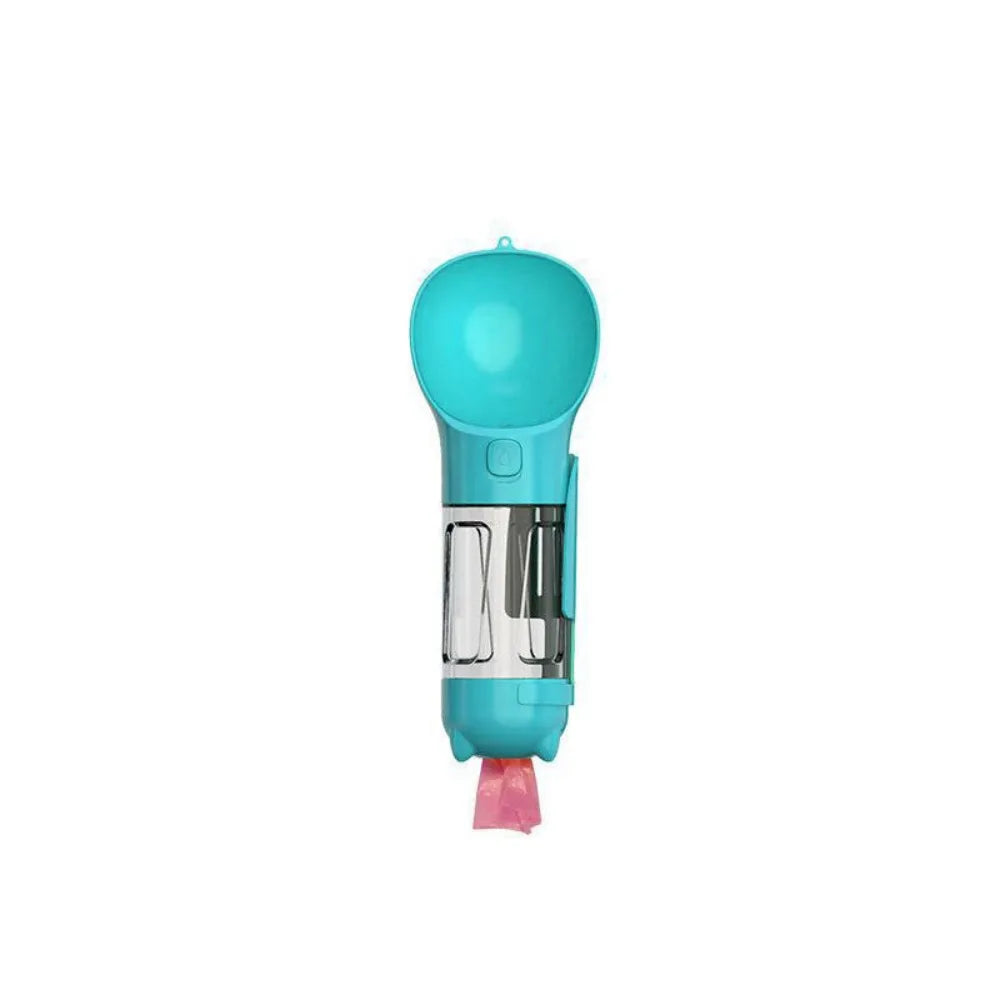 3-in-1 Pet Water & Food Dispenser (300ml/500ml) with Trash Bag Holder & Cleaning Shovel Perfect for walks, travel, and outdoor adventures with your pet.