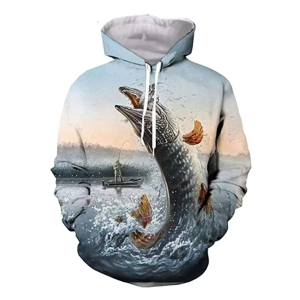 3D Printed Tuna Fishing Hoodie — Harajuku Streetwear Unisex Pullover | Casual Sportswear Jacket