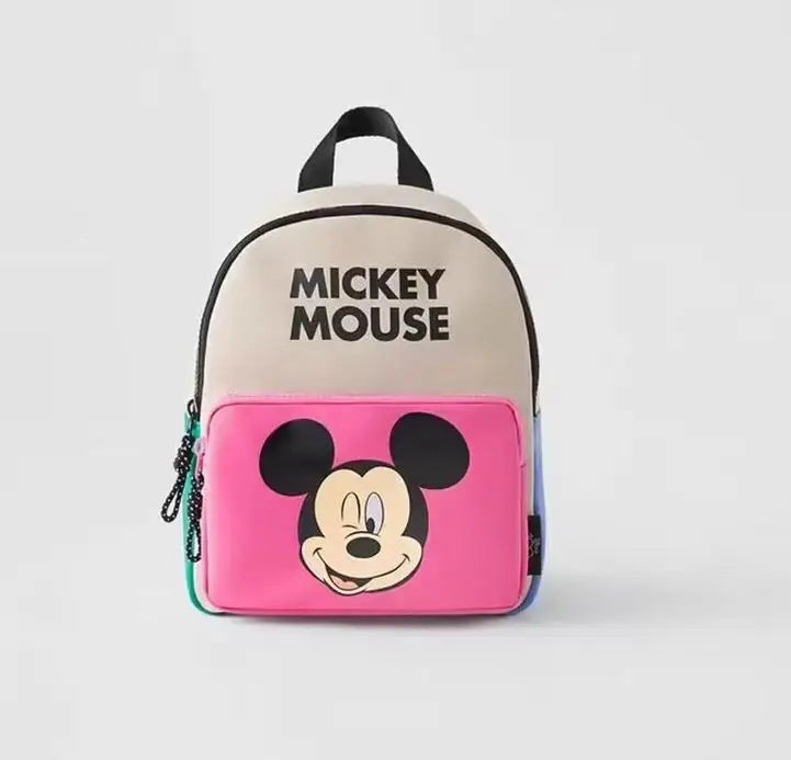 27X21X10 cm Disney cartoon Mickey Mouse  New Kids Backpack Mini Minnie Schoolbag  Girls and Boys  Cute Shoulder Bag