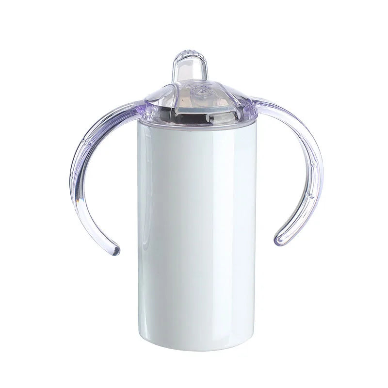 10oz/12oz Sublimation Blank Kids Sippy Cup – Stainless Steel Insulated with Handle"